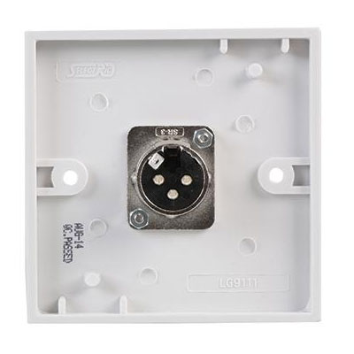 Alternative view of 1x Socket XLR SG wall plate