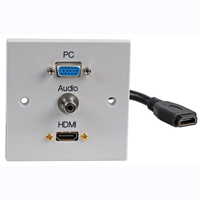 VGA HDMI Audio SG wall plate